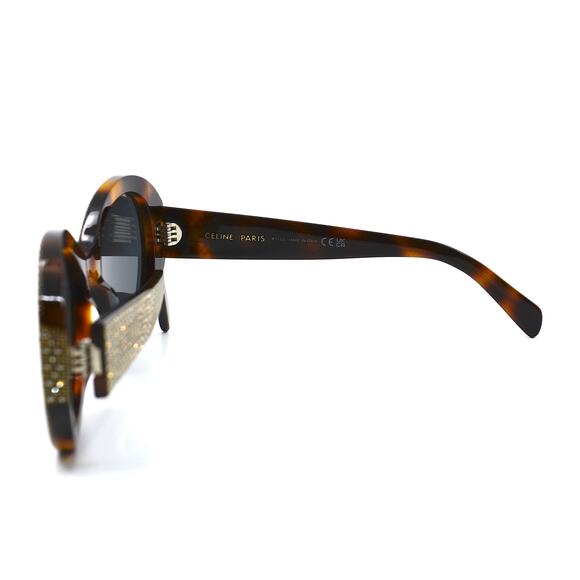NEW CELINE CL4240IS 53A HAVANA WITH GOLD EMBELLISHMENT SUNGLASSES AUTHENTIC - Picture 9 of 10